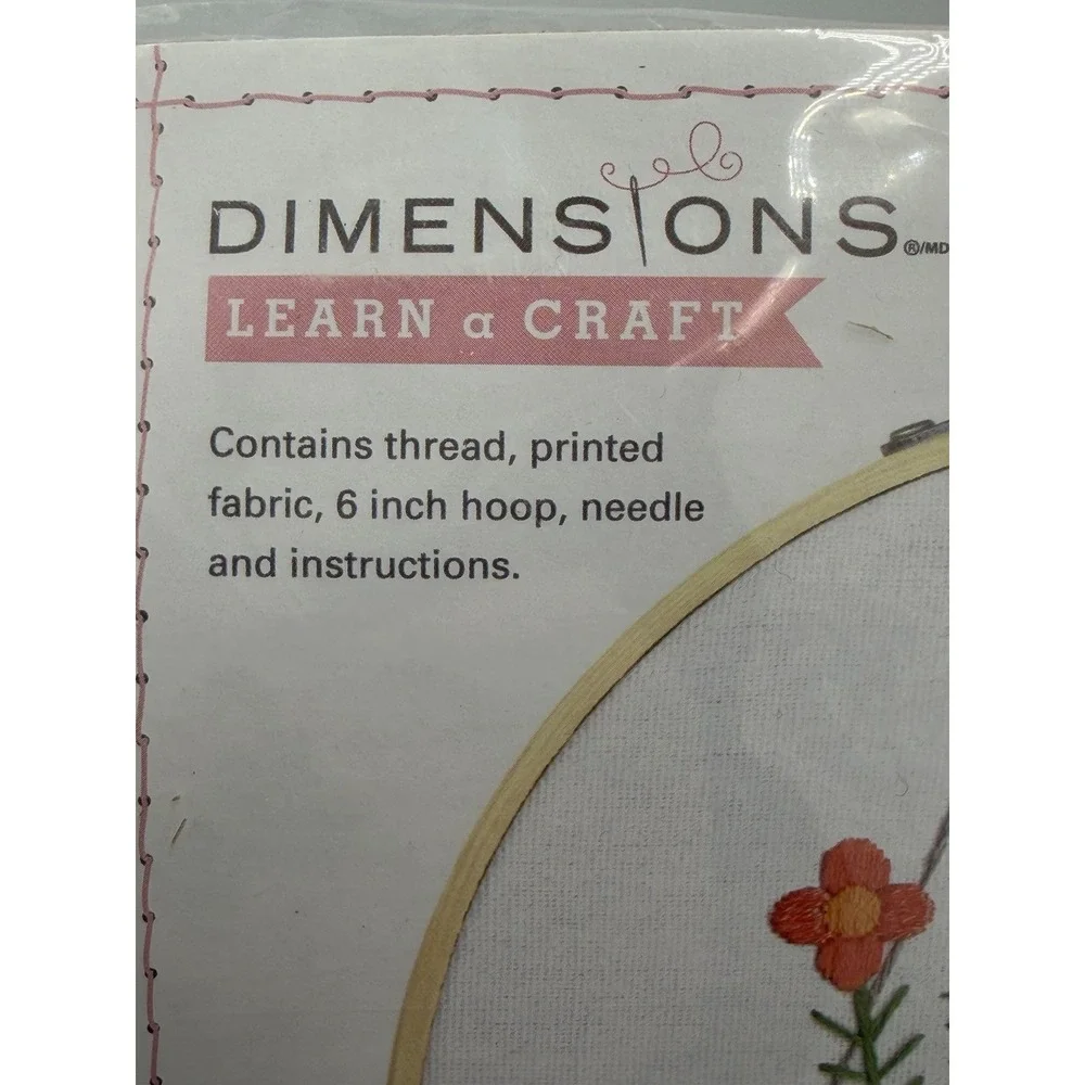 Dimensions Learn A Craft Cat Planter Embroidery Kit 72-76916 6